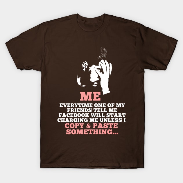 Face Palm over Facebook T-Shirt by NerdShizzle